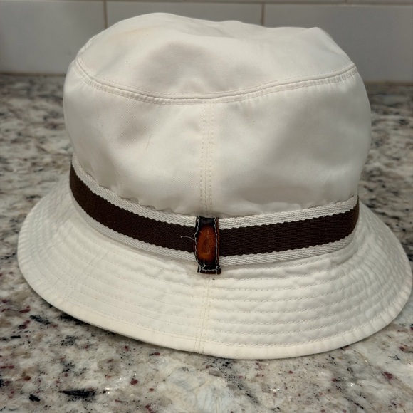 Coach White and Brown Bucket Hat - Picture 5 of 12